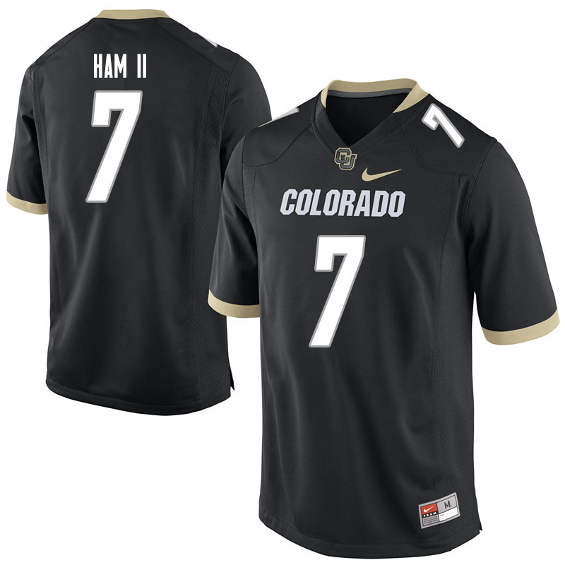 Men #7 Marvin Ham II Colorado Buffaloes College Football Jerseys Sale-Black